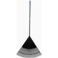Wickes Fibreglass Handle Leaf Rake - 1500mm