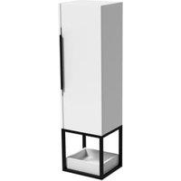 Wickes Rimini Matt White Black Frame Tower Unit - 1250 x 350mm