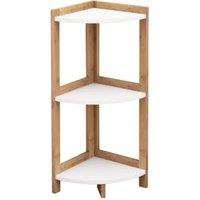 Bamboo 3 Tier Corner Shelving Unit - 710 x 250mm