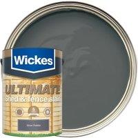 Wickes Ultimate Shed & Fence Stain - Silver Pebble - 5L