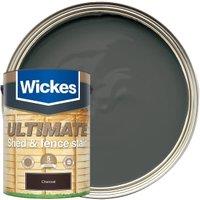 Wickes Ultimate Shed & Fence Stain - Charcoal - 5L