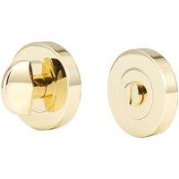 Wickes Polished Brass Thumbturn & Release Lock - 54mm