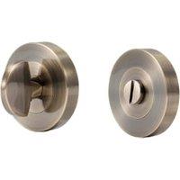 Wickes Antique Brass Thumbturn & Release Lock - 55mm