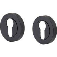 Wickes Black Euro Escutcheon - 51mm