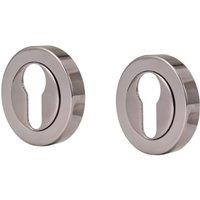 Wickes Black Nickel Euro Escutcheon - 51mm