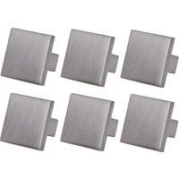 Wickes Square Nickel Cabinet Knob - 30mm - Pack of 6