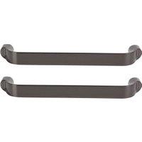 Wickes Straight Black Nickel Cabinet Handle - 140mm - Pack of 2