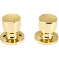Passage Polished Brass Door Knob - 1 Pair