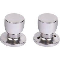 Passage Chrome Door Knob - 1 Pair