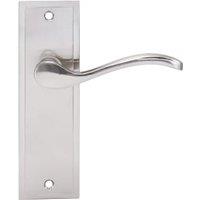 Lisbon Satin Nickel Latch Door Handle - 1 Pair