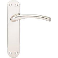 Oslo Satin Nickel Latch Door Handle - 1 Pair