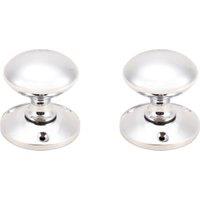 Victorian Polished Chrome Mortice Door Knob - 1 Pair