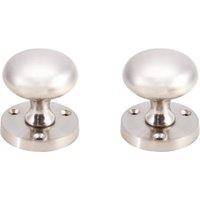 Victorian Satin Nickel Mortice Door Knob - 1 Pair