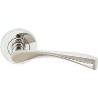 Eden Chrome Round Rose Door Handle - 1 Pair