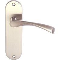 Eden Satin Nickel Latch Door Handle - 1 Pair