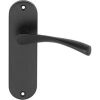 Eden Matt Black Latch Door Handle - 1 Pair