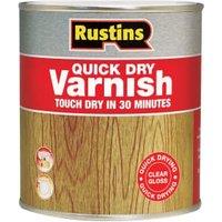 Rustins Quick Dry Gloss Varnish - Clear - 1L