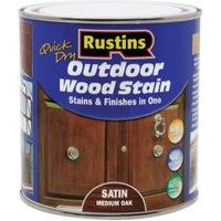 Rustins Quick Dry Woodstain - Medium Oak - 1L