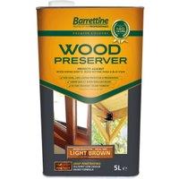 Barrettine Wood Preserver - Light Brown - 5L