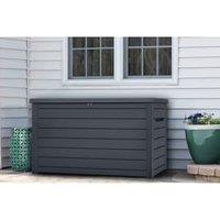 Keter Ontario Graphite Outdoor Garden Storage Box - 870L