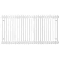 Henrad by Stelrad White 2 Column Classic Horizontal Designer Radiator - 600 x 624mm
