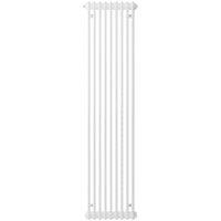 Henrad by Stelrad White 2 Column Vertical Designer Radiator - 2000 x 348mm