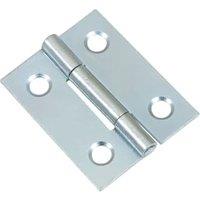 Wickes Zinc Plated Butt Hinge - 38mm - Pack of 2