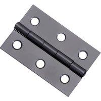 Wickes Black Nickel Butt Hinge - 76mm - Pack of 2