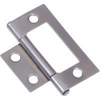 Wickes Steel Flush Hinge - 51mm - Pack of 2