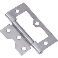 Wickes Steel Flush Hinge - 75mm - Pack of 2