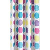 Croydex Textile Shower Curtain - Textured Dots