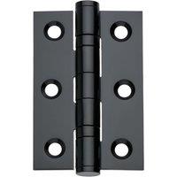 Wickes Matt Black Ball Bearing Hinge - 76mm - Pack of 3