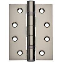 Wickes Black Nickel Ball Bearing Hinge - 102mm - Pack of 3