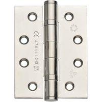 Wickes Polished Chrome Grade 13 Fire Rated Ball Bearing Hinge - 102mm - Pack of 3
