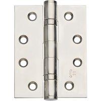 Wickes Polished Chrome Grade 11 Fire Rated Ball Bearing Hinge - 102mm - Pack of 3