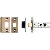 Carlisle Antique Brass Bolt Through Square Tubular Mortice Latch - 64mm