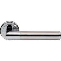 Serozzetta Trend Dual-Tone Round Rose Door Handle - 1 Pair