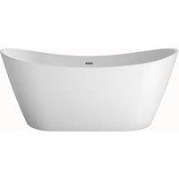 Wickes Sydney Freestanding Matt White Double Ended Slipper Bath 1700 x 800mm