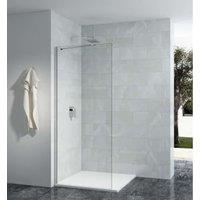 Nexa By Merlyn 10mm Chrome Frameless Wet Room Shower Screen excludes bracing bar - 2015 x 700mm