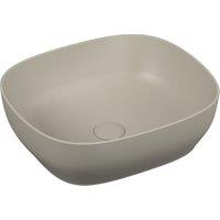 VitrA Norden Square Matt Taupe Countertop Basin - 475mm