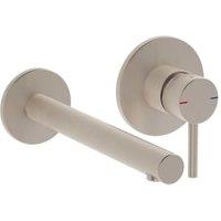 VitrA Origin Built-In Wall Mounted Basin Mixer Tap - Brushed Nickel