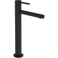 VitrA Spring Tall Neck Mono Basin Mixer Tap - Dust Black