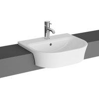 Kerala 1 Tap Hole Semi Recessed Cloakroom Basin - 450mm