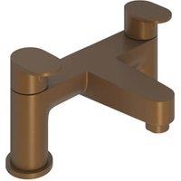 Beckington Double Lever Deck Mounted Bath Filler Tap - Brushed Bronze