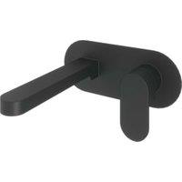 Beckington Single Lever Wall Mounted Mono Basin Mixer Tap - Matt Black