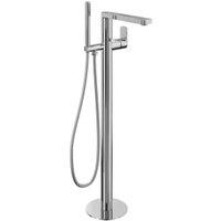 Hemington Floor Standing Bath Shower Mixer Tap - Chrome