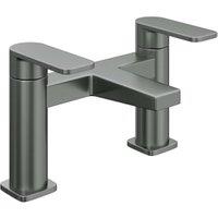 Hemington Double Lever Deck Mounted Bath Filler Tap - Matt Anthracite