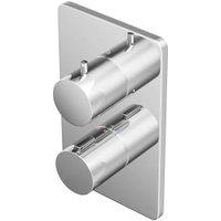 Hadleigh Concealed 1 Outlet Round Thermostatic Shower Valve - Chrome