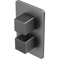Hadleigh Concealed 1 Outlet Square Thermostatic Shower Valve - Matt Anthracite