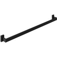 Hadleigh Single Towel Rail - Matt Black